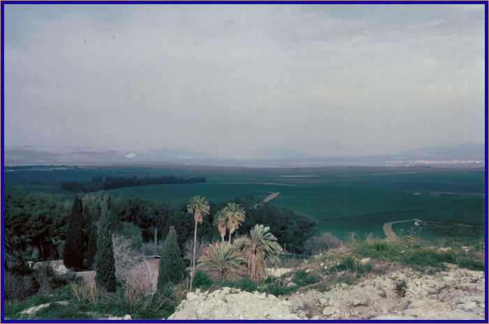 Mt. Tabor in the distance from Megiddo